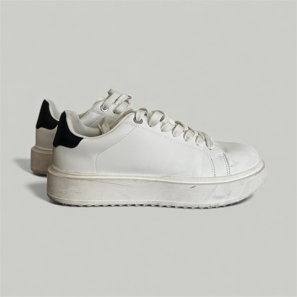 Torrid Women's White Sneakers with Black Detail